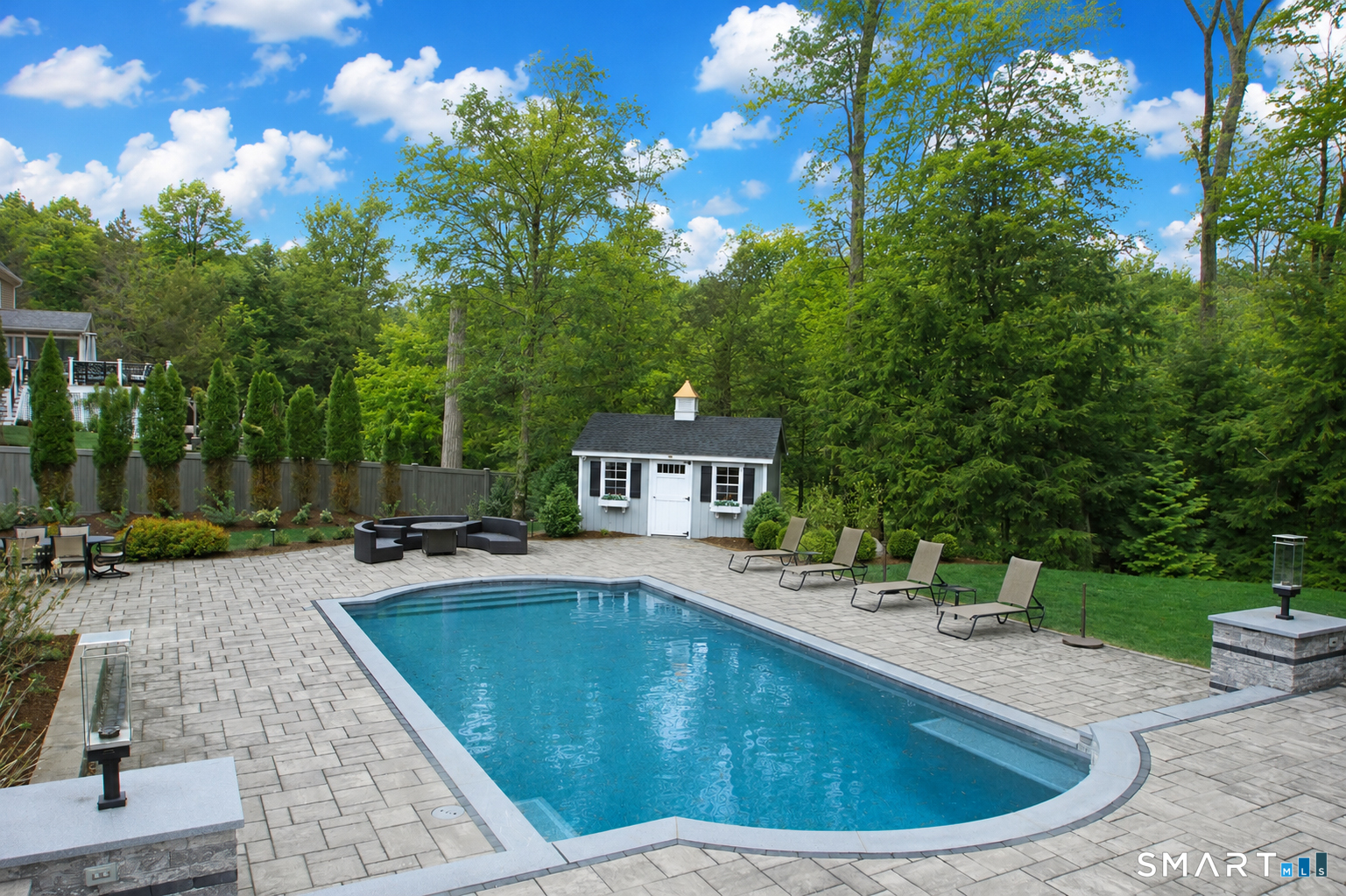 28 Quail Ridge Drive Avon, CT 06001 - Photo 10 of 40 a view of outdoor space yard swimming pool and patio
