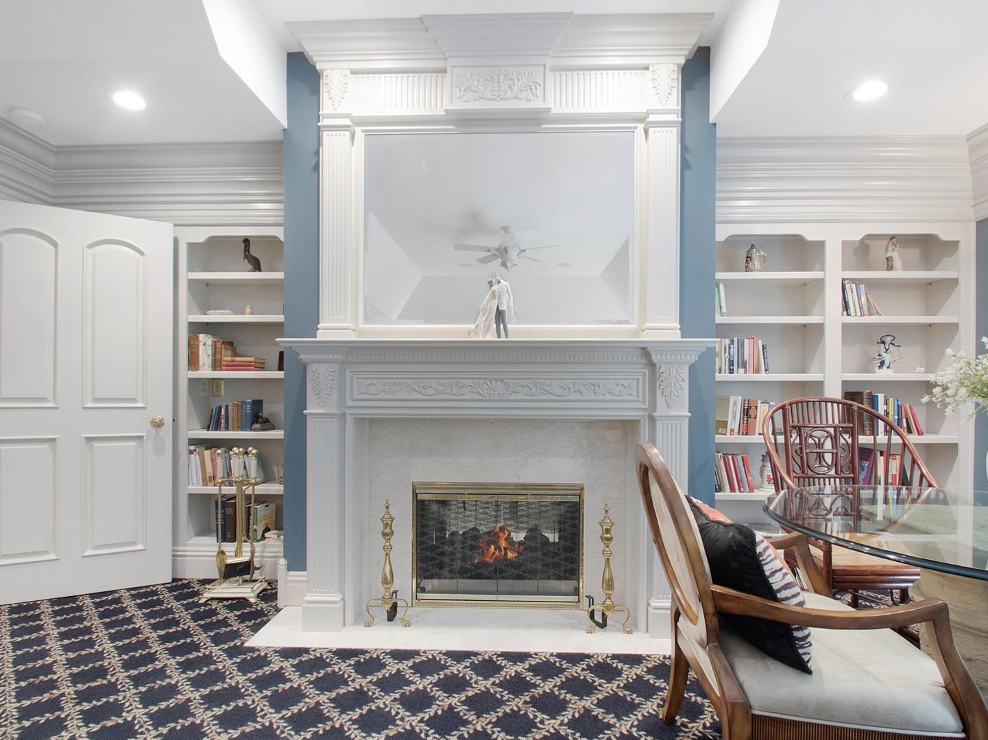 1850 North Mulford Road Rockford, IL 61107 - Photo 21 of 42 a living room with furniture a window and a fireplace