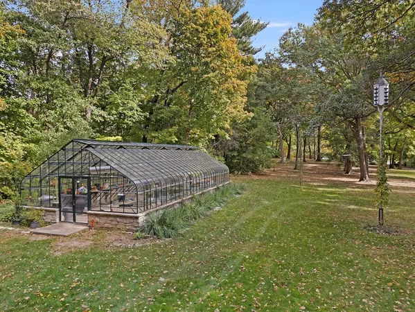 a backyard of a house with dishwasher and a stove