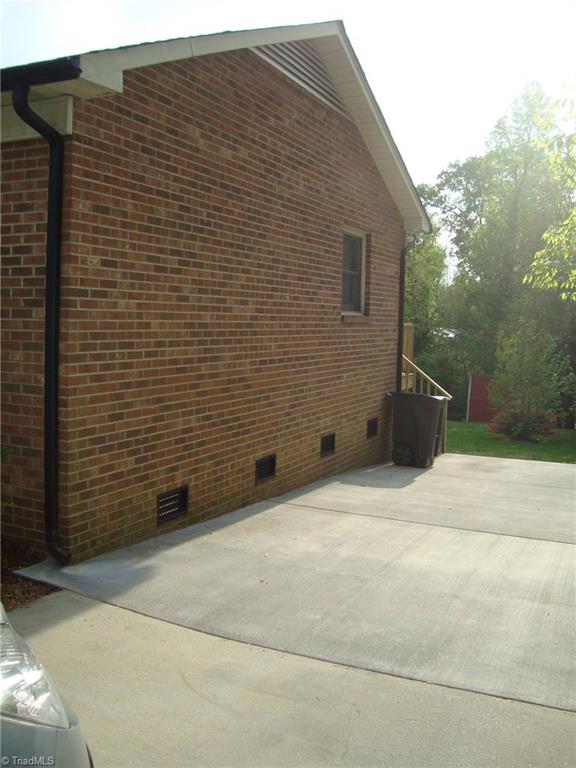 Paved driveway