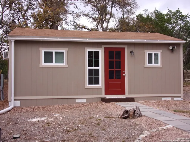 a front view of a house
