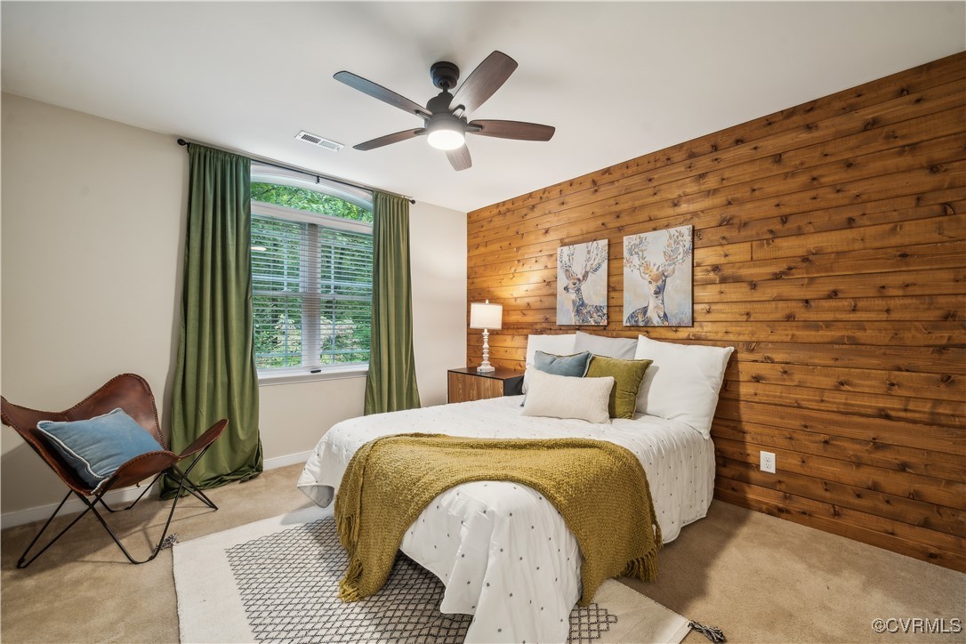 17300 Creekbed Road Chesterfield, VA 23838 - Photo 32 of 49 Bedroom #2 with beautiful accent wall and spacious