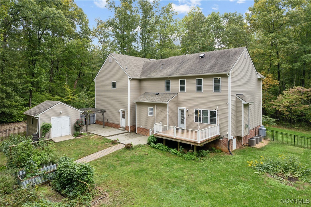17300 Creekbed Road Chesterfield, VA 23838 - Photo 46 of 49 Fully fenced in private rear yard. Detached shed s