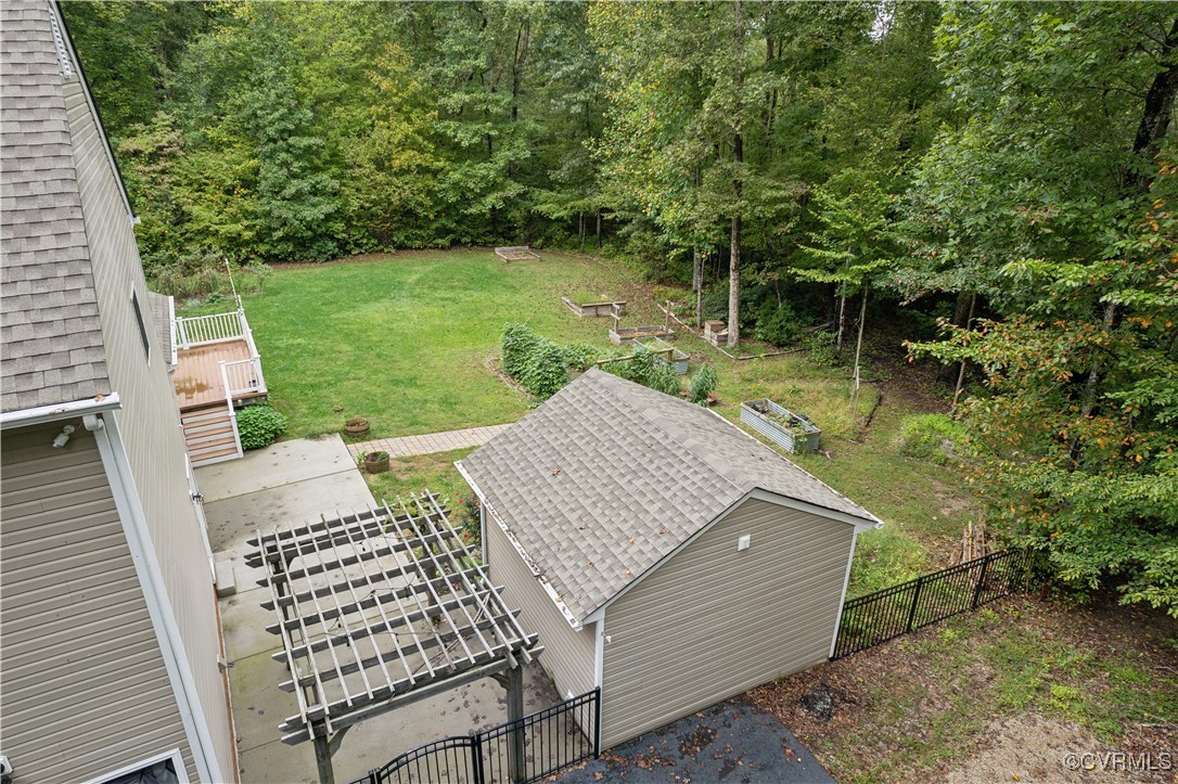 17300 Creekbed Road Chesterfield, VA 23838 - Photo 47 of 49 Rear yard aerial.