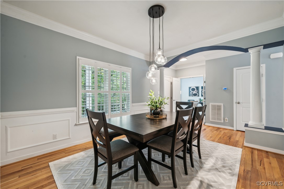17300 Creekbed Road Chesterfield, VA 23838 - Photo 9 of 49 More plantation shutters in dining area. Closed do