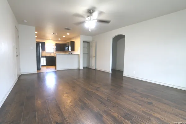 a view of an empty room