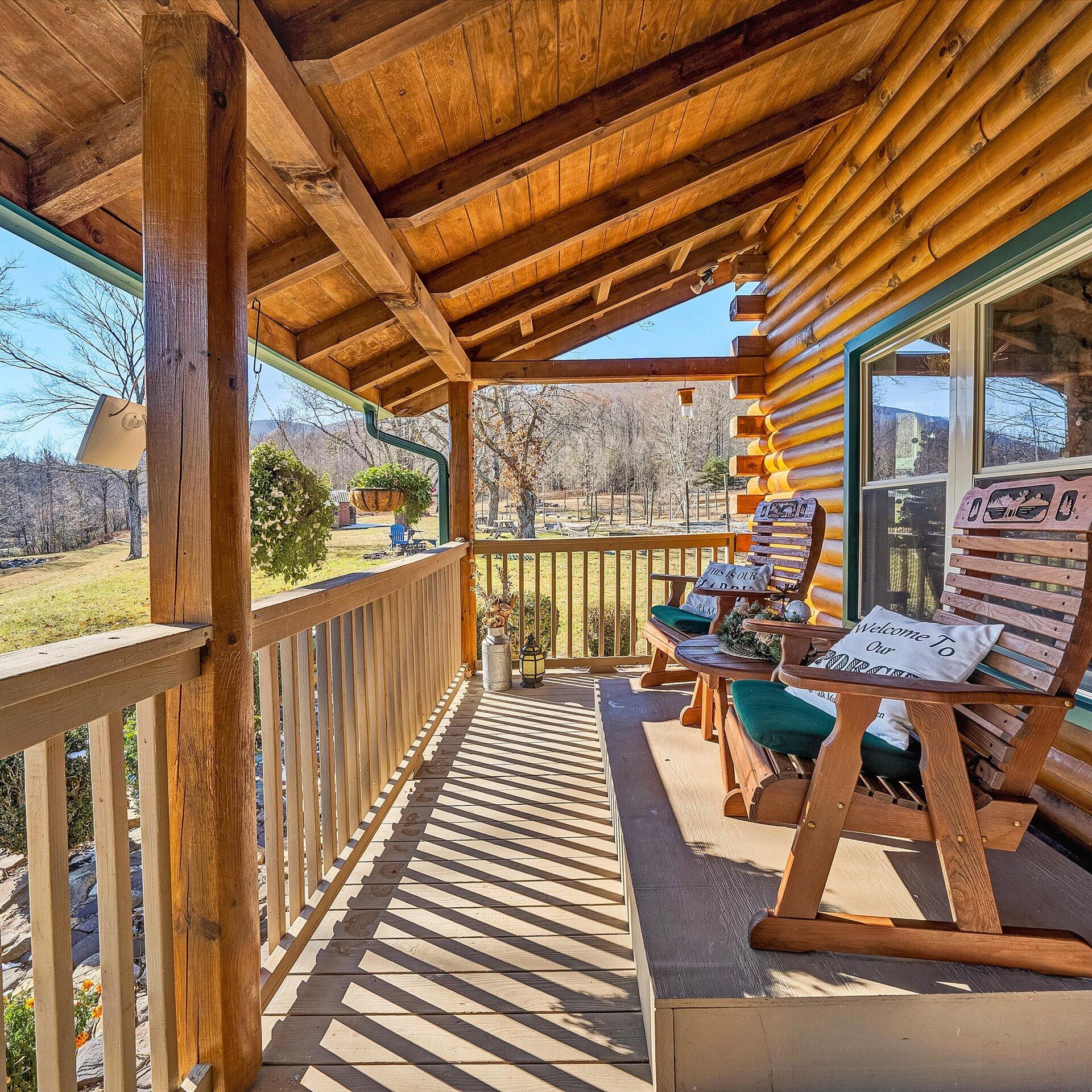 1504 Hutchison Road Newport, VA 24128 - Photo 34 of 99 a view of a chairs and table on the balcony