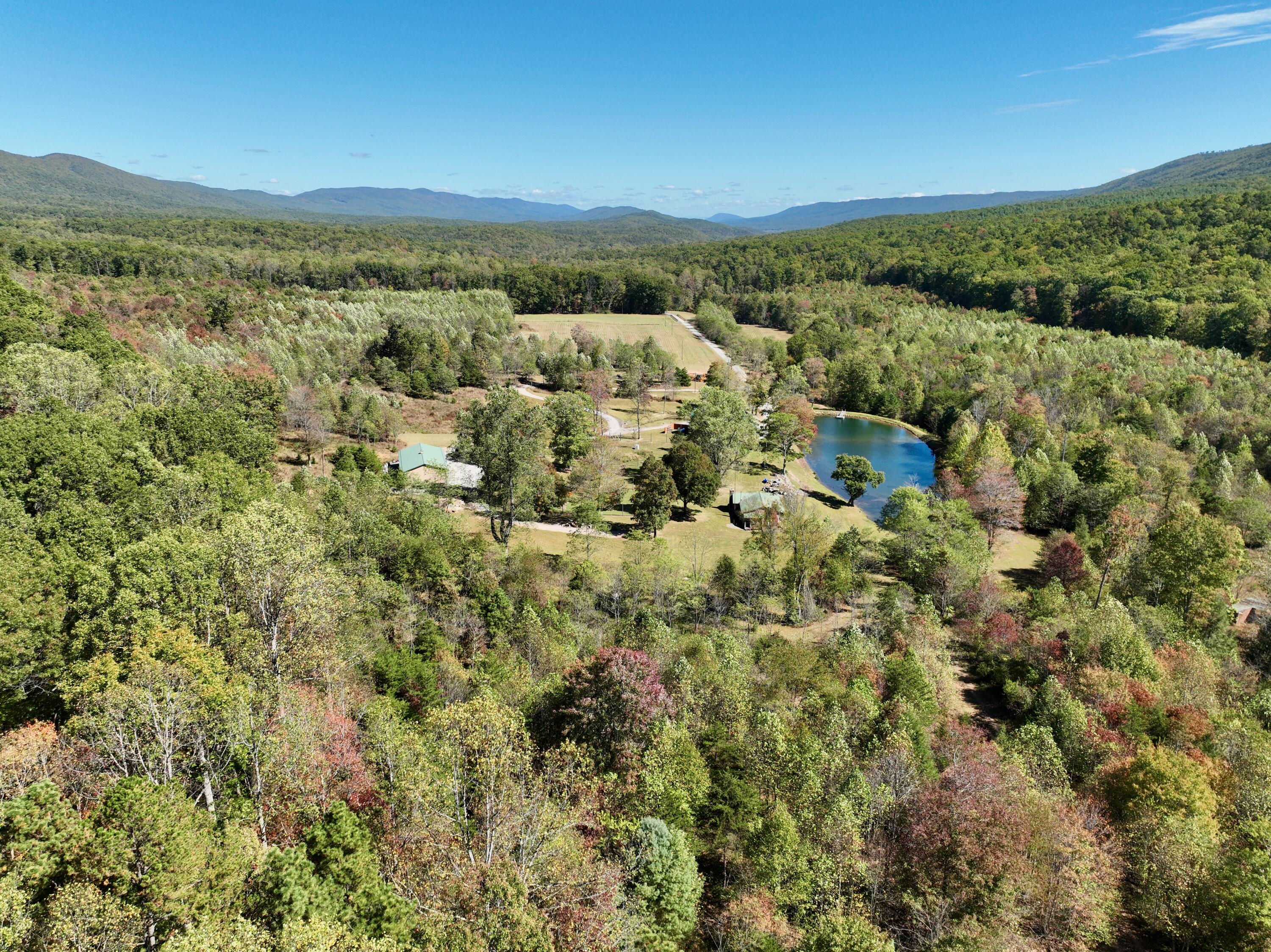 1504 Hutchison Road Newport, VA 24128 - Photo 10 of 99 a view of a city with lush green forest
