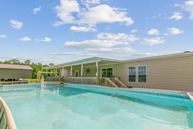 a house view with a seating space