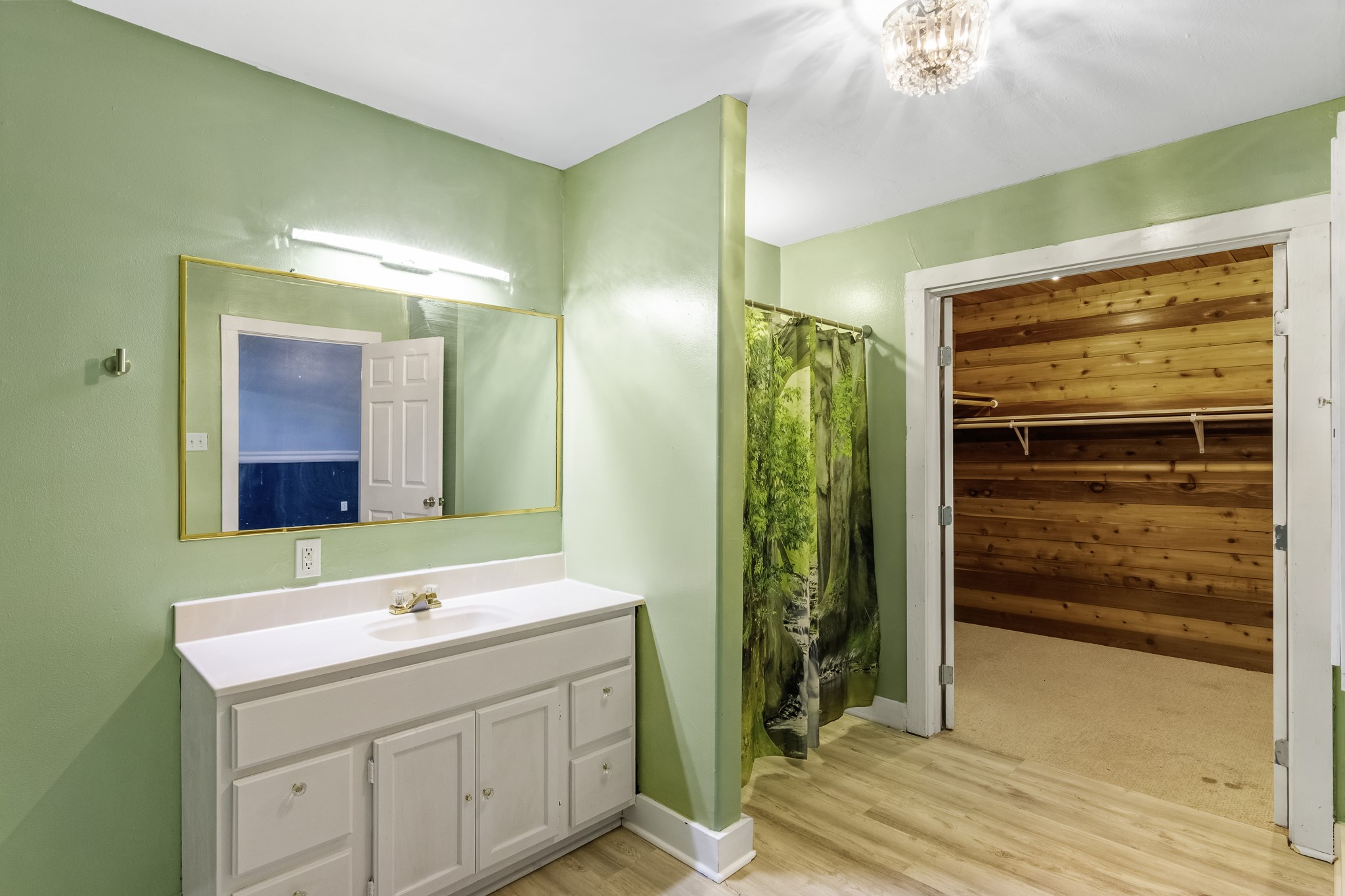 1200 4th Street Palacios, TX 77465 - Photo 22 of 44 a bathroom with a sink and a mirror