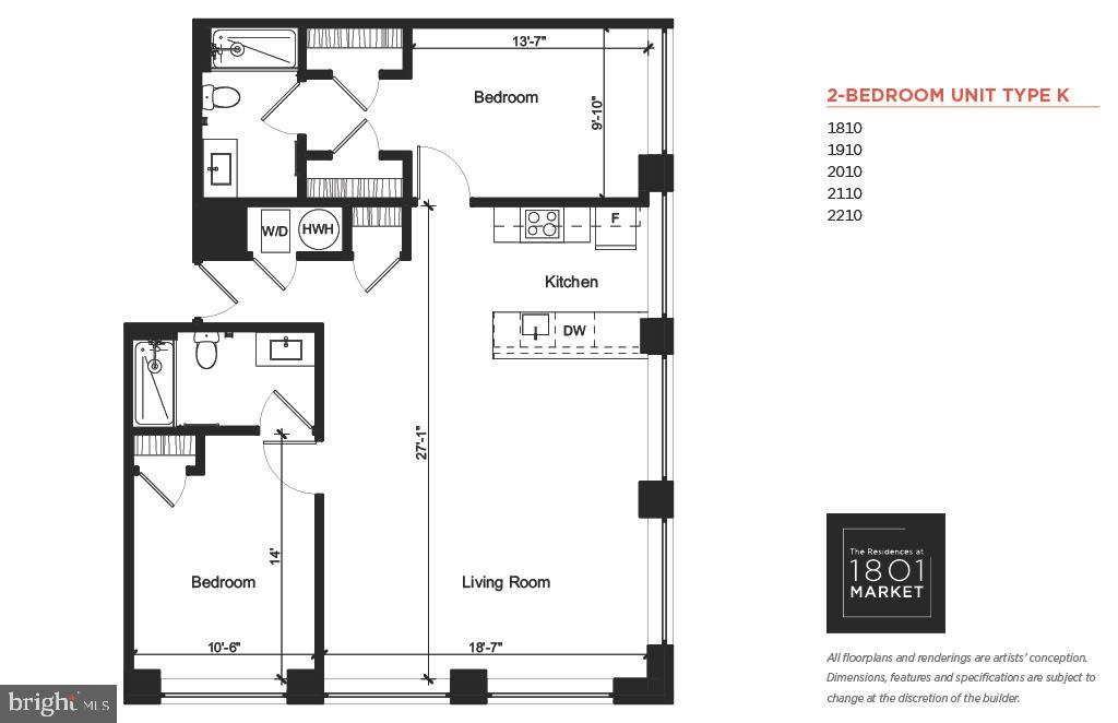 1801 Market Street, Unit 1817 Philadelphia, PA 19103 - Photo 14 of 77