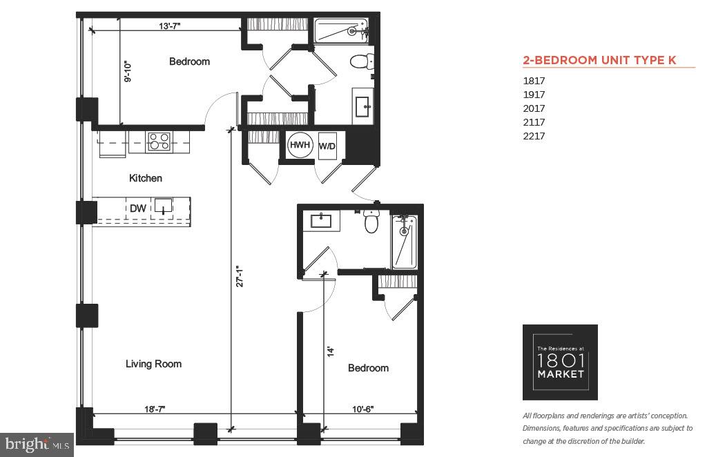 1801 Market Street, Unit 1817 Philadelphia, PA 19103 - Photo 15 of 77