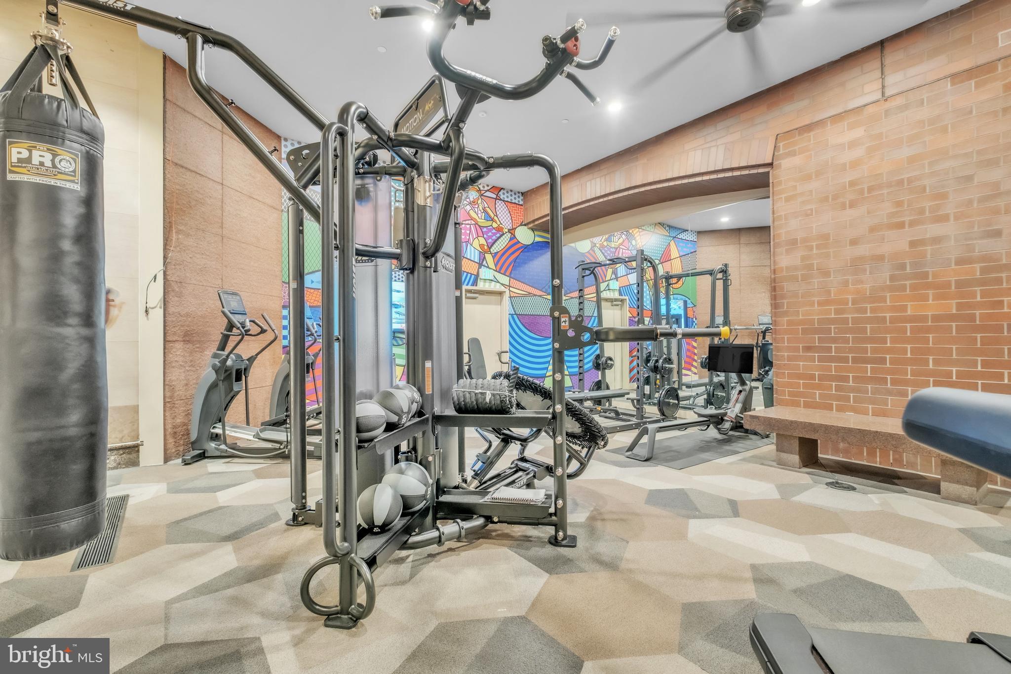 1801 Market Street, Unit 1817 Philadelphia, PA 19103 - Photo 47 of 77 a view of a room with gym equipment