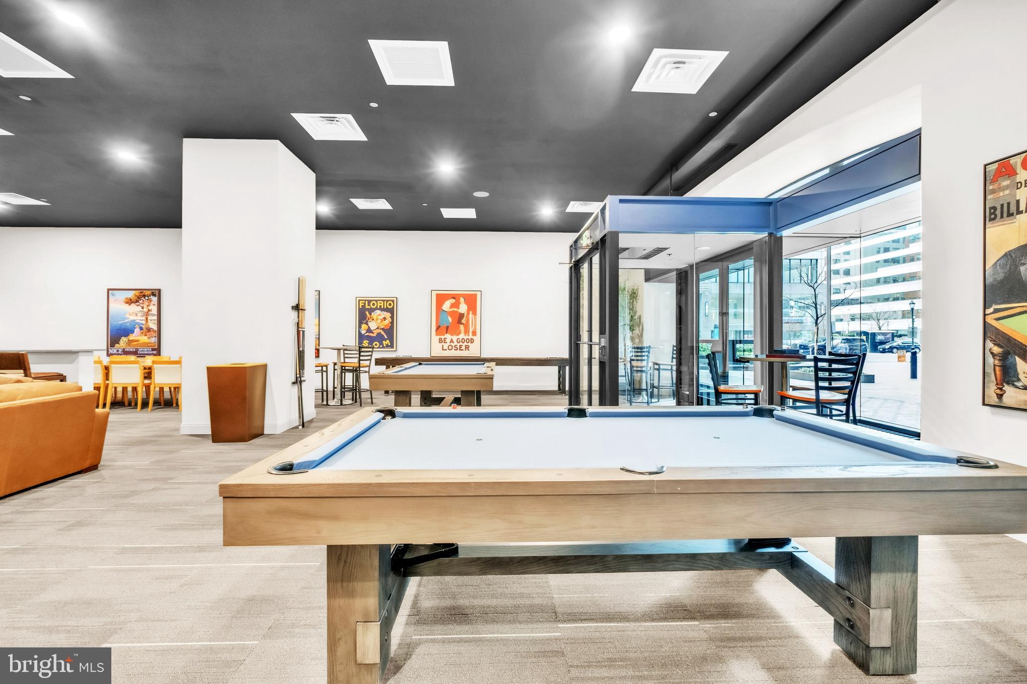 1801 Market Street, Unit 1817 Philadelphia, PA 19103 - Photo 59 of 77 a room with pool table and windows