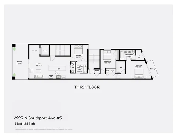 $999,000 | 2923 North Southport Avenue, Unit 3, Chicago, IL 60657