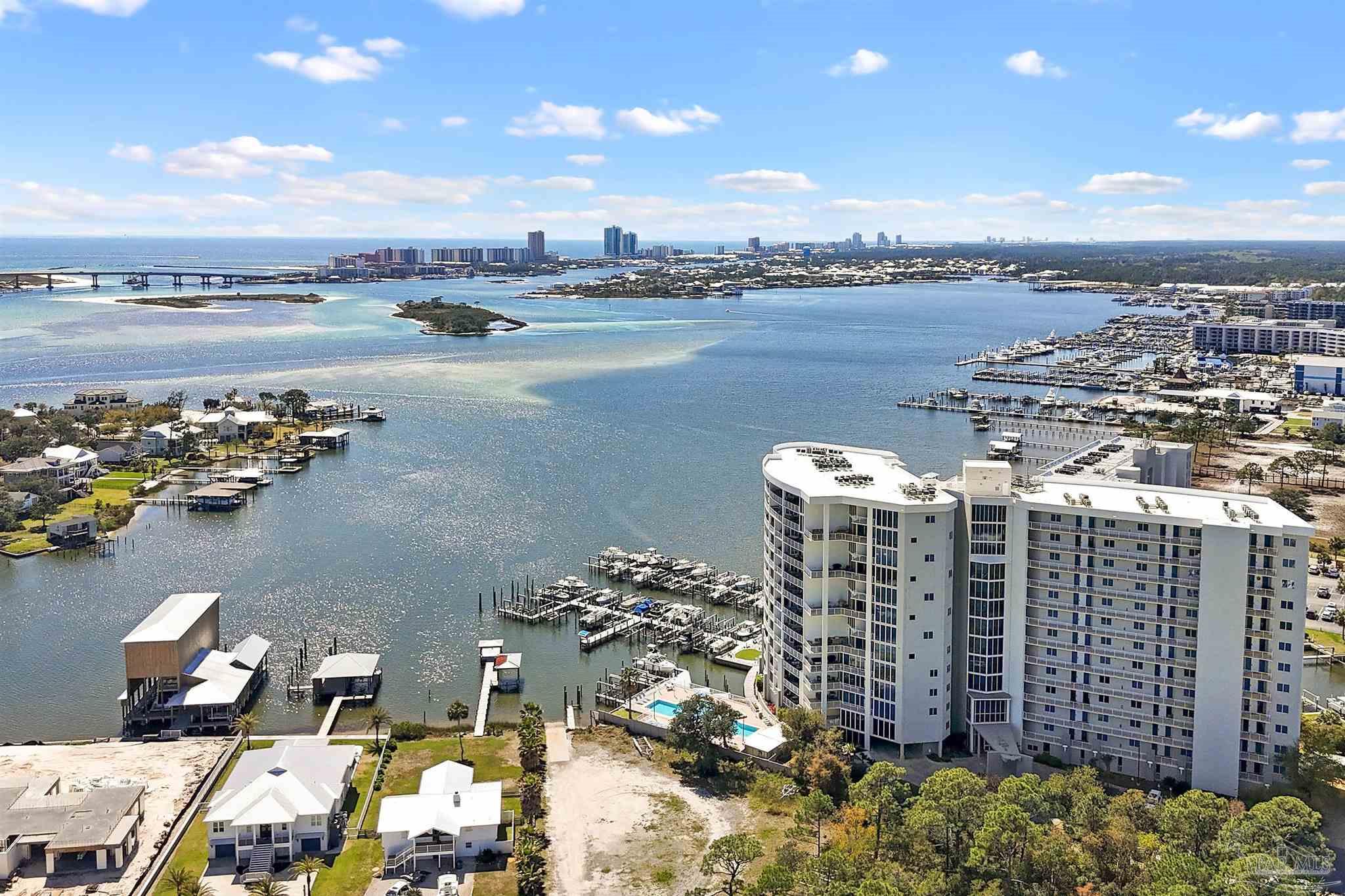 28250 Canal Road, Unit 205 Orange Beach, AL 36561 - Photo 51 of 60 a view of a city and ocean view