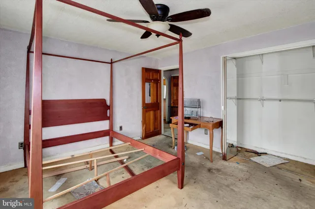 a room with table and chairs