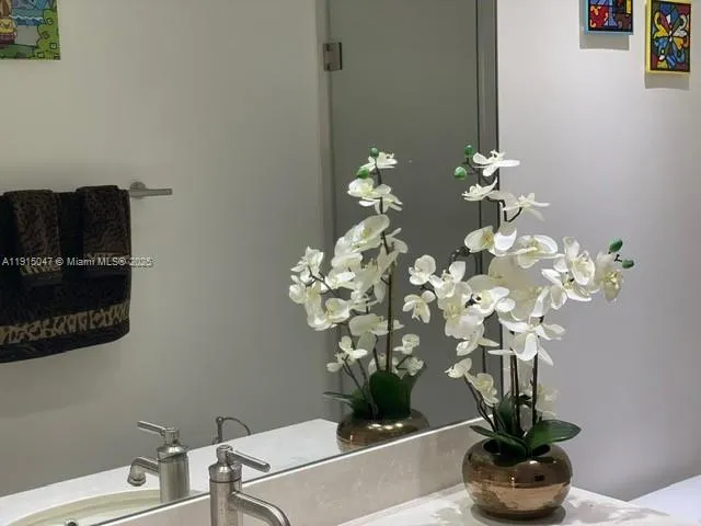 a view of a lake with a city