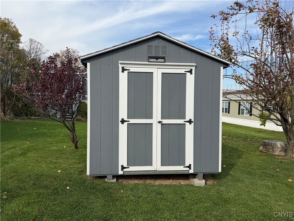 5600 # 69 Shute Road La Fayette, NY 13084 - Photo 34 of 40 Large shed in the back for plenty of storage