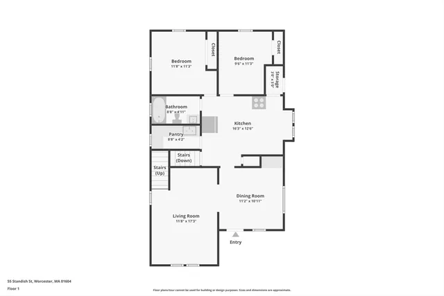 $425,000 | 55 Standish Street, Worcester, MA 01604