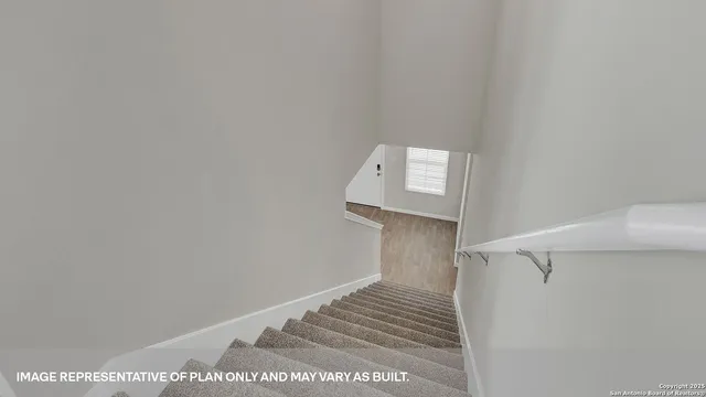 a view of small space with racks on the wall