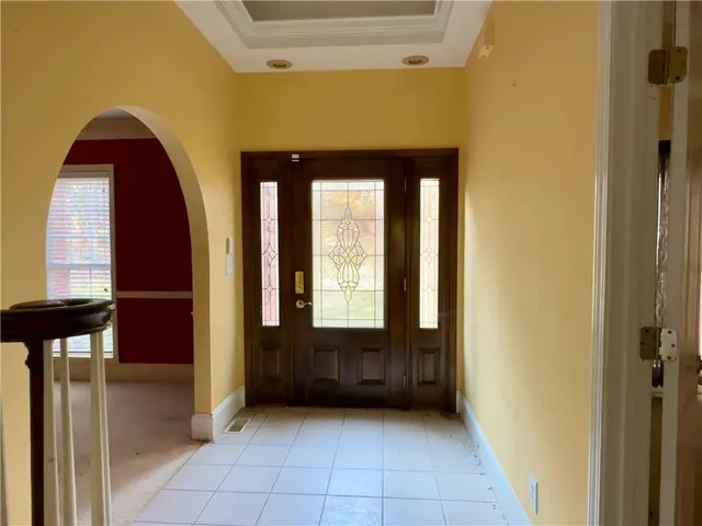 a view of an entryway door