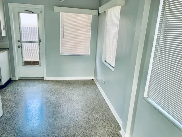 an entryway with a window