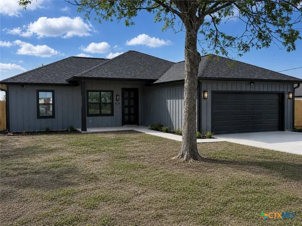 a front view of a house