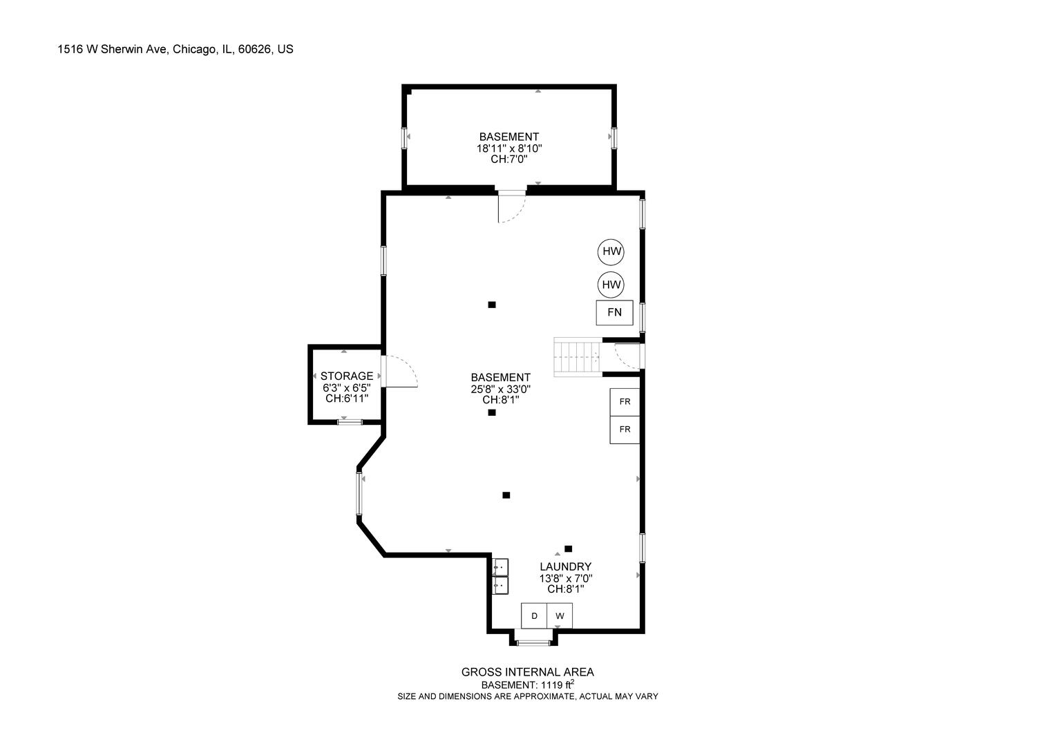 1516 West Sherwin Avenue Chicago, IL 60626 - Photo 38 of 45 a picture of floor plan