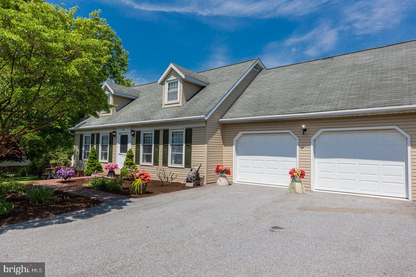 Oversized two-car garage!