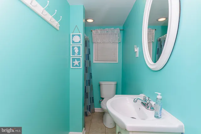 a bathroom with a toilet and a sink