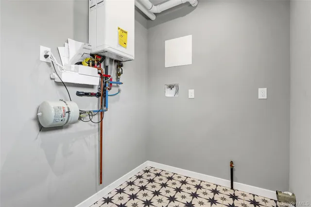 a view of room with hardwood floor