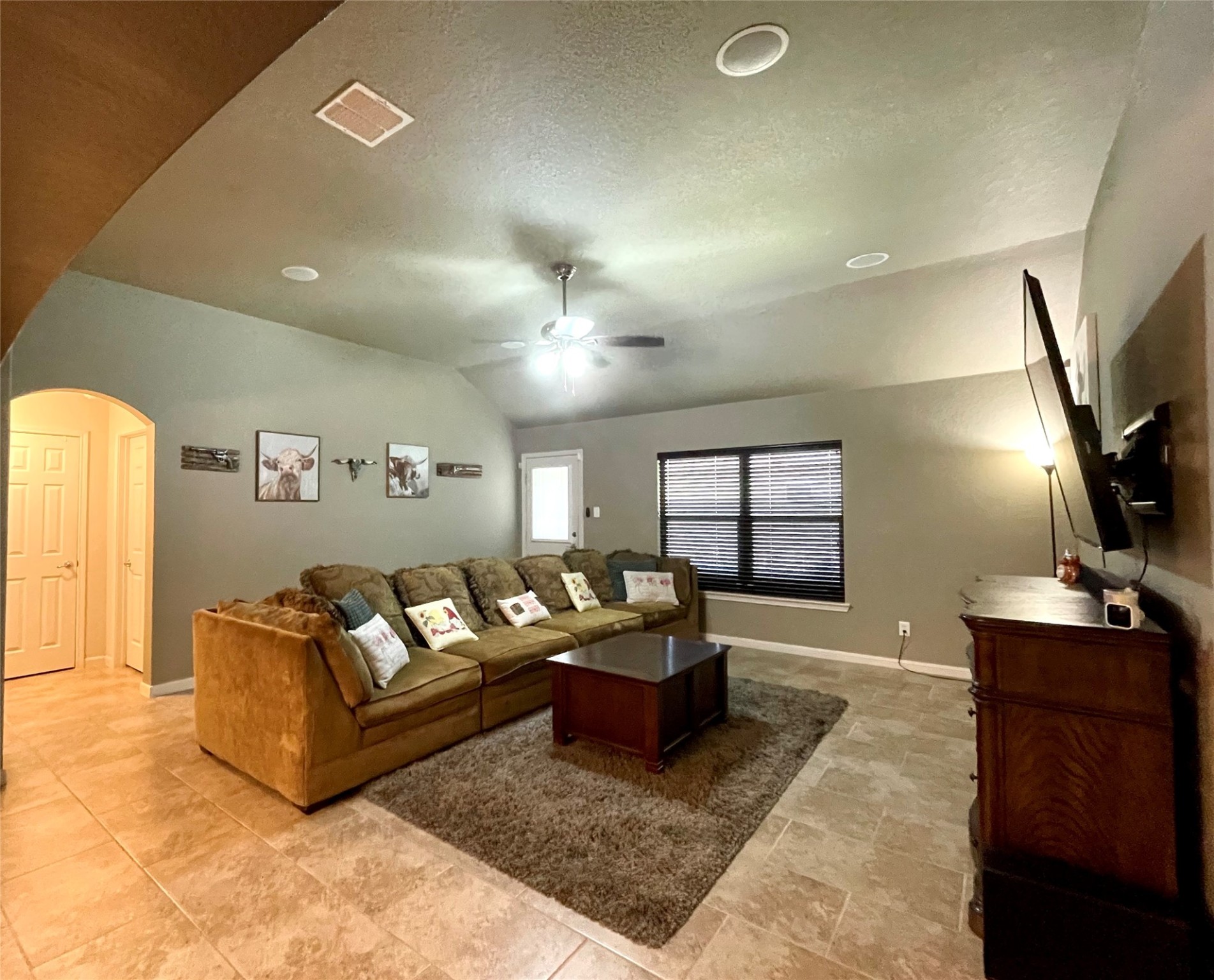 153 Citori Path New Braunfels, TX 78130 - Photo 4 of 12 a living room with furniture and a flat screen tv