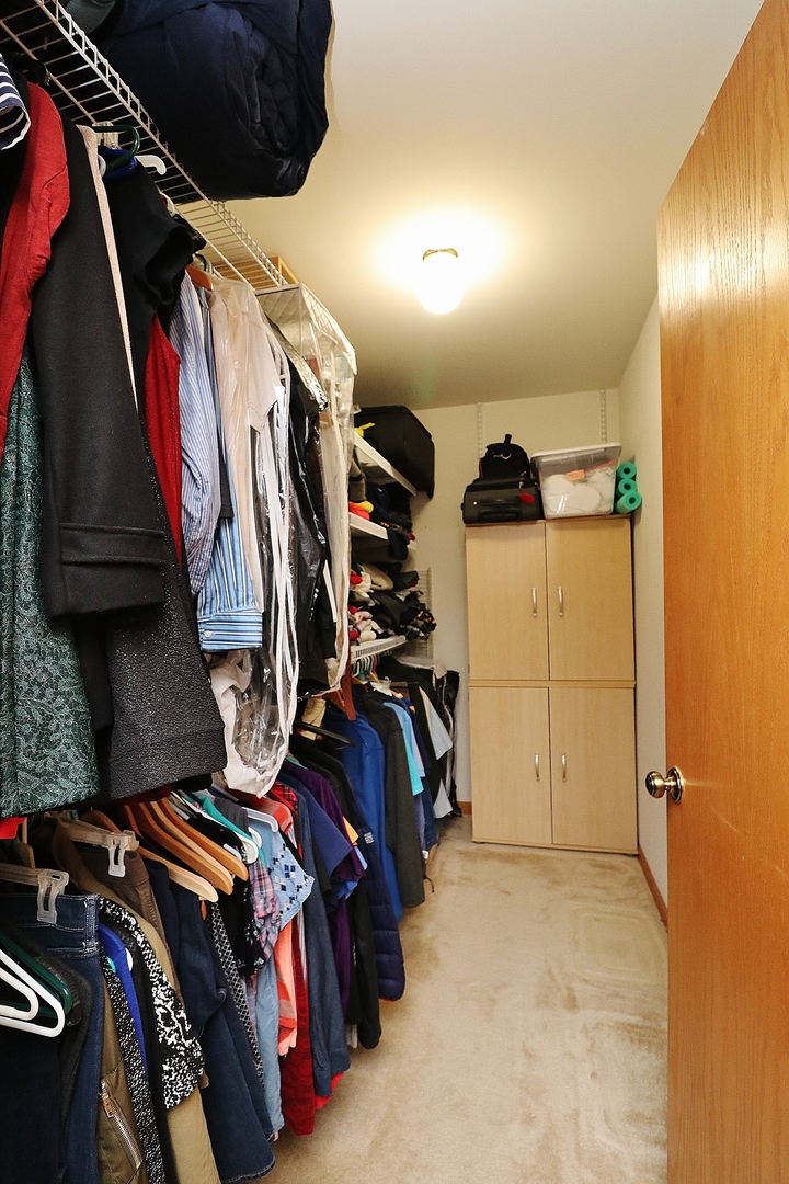1982 Gary Court, Unit A Schaumburg, IL 60193 - Photo 16 of 21 a view of walk in closet with clothes and shoes