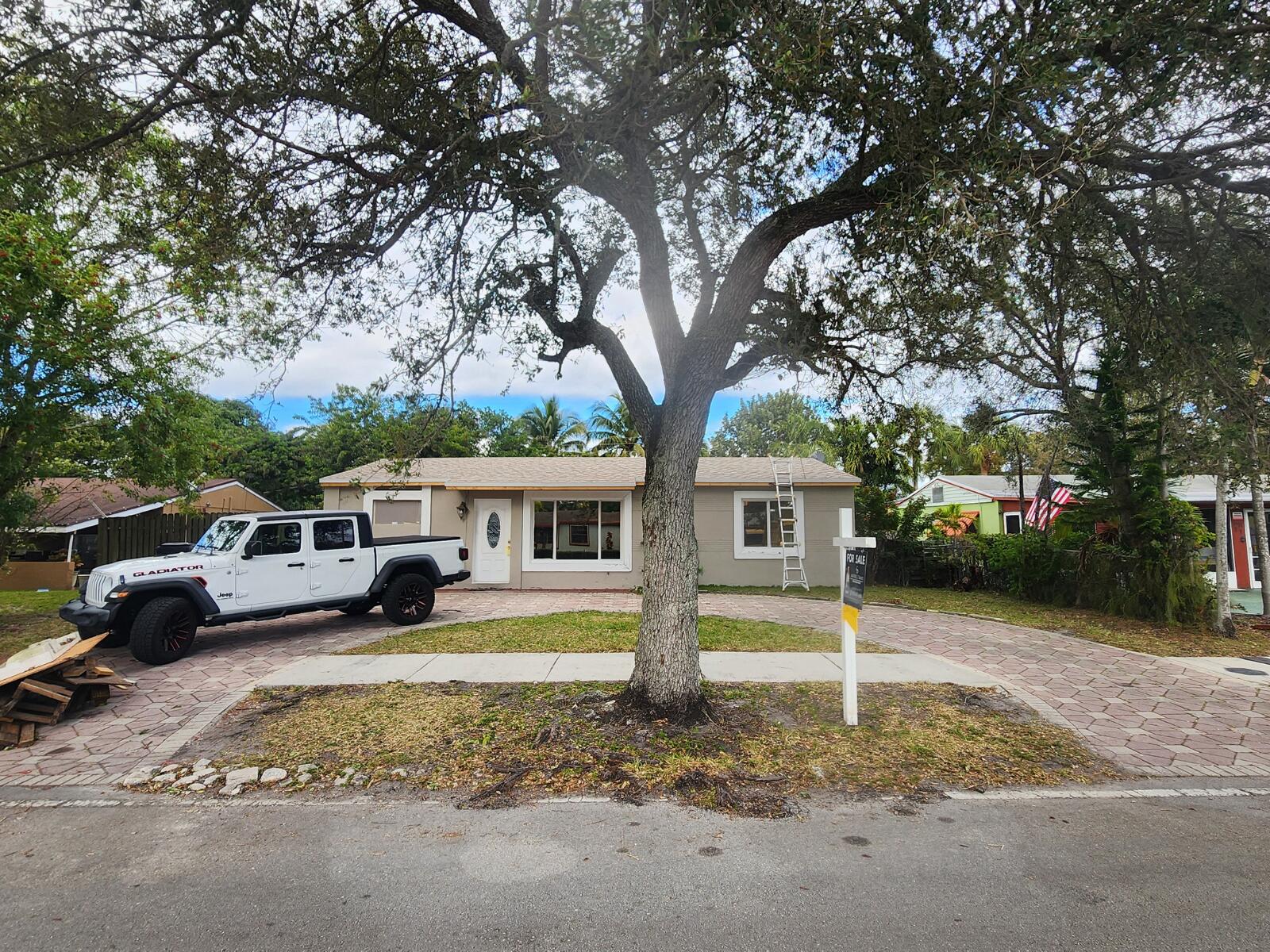 a view of a house with a patio