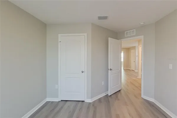 a view of an empty garage