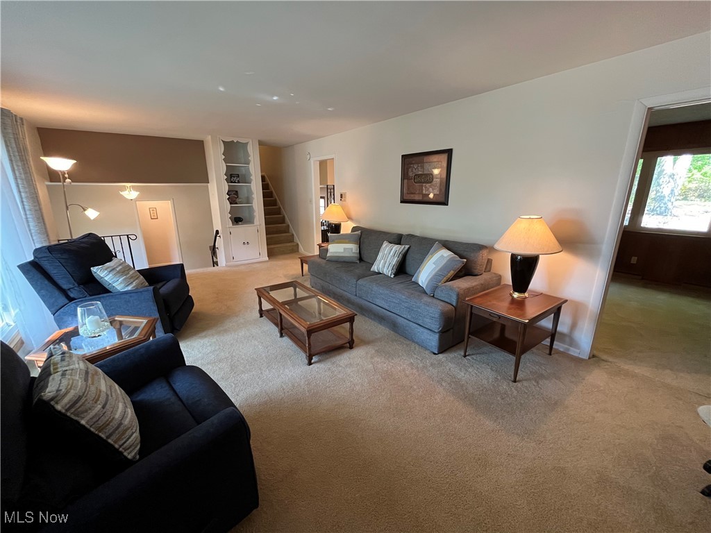 2079 Wyndham Road Akron, OH 44313 - Photo 6 of 35 Living room with adjoining study/office area
