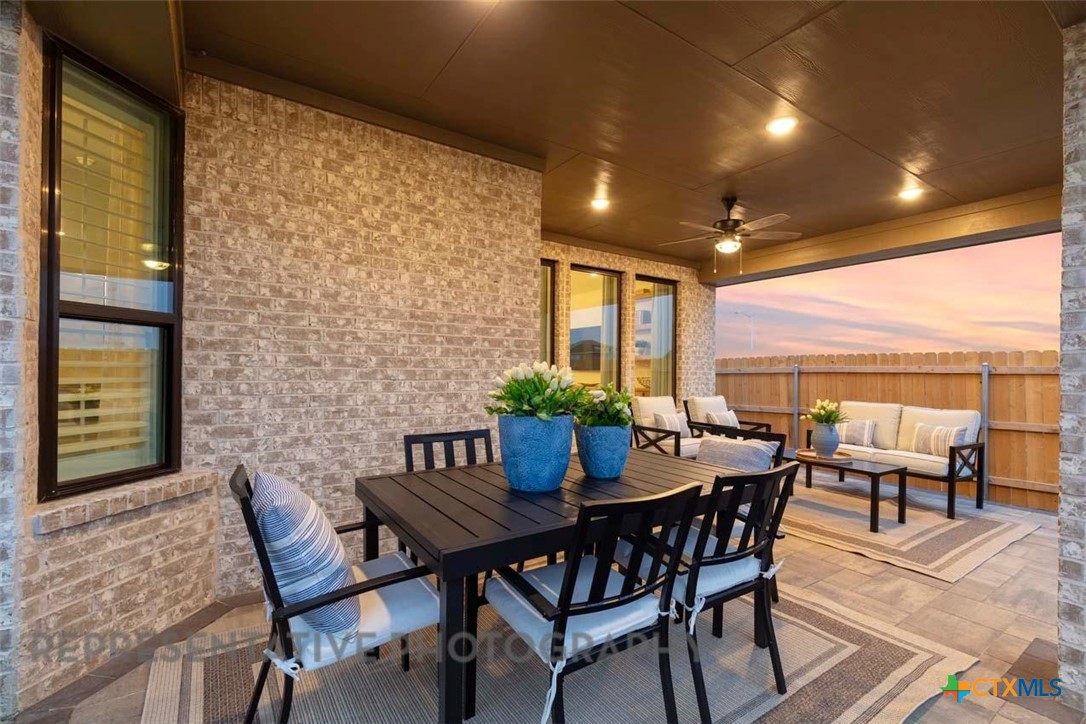 508 High Summit Drive Georgetown, TX 78628 - Photo 38 of 39 a view of a dining room with furniture window and outside view