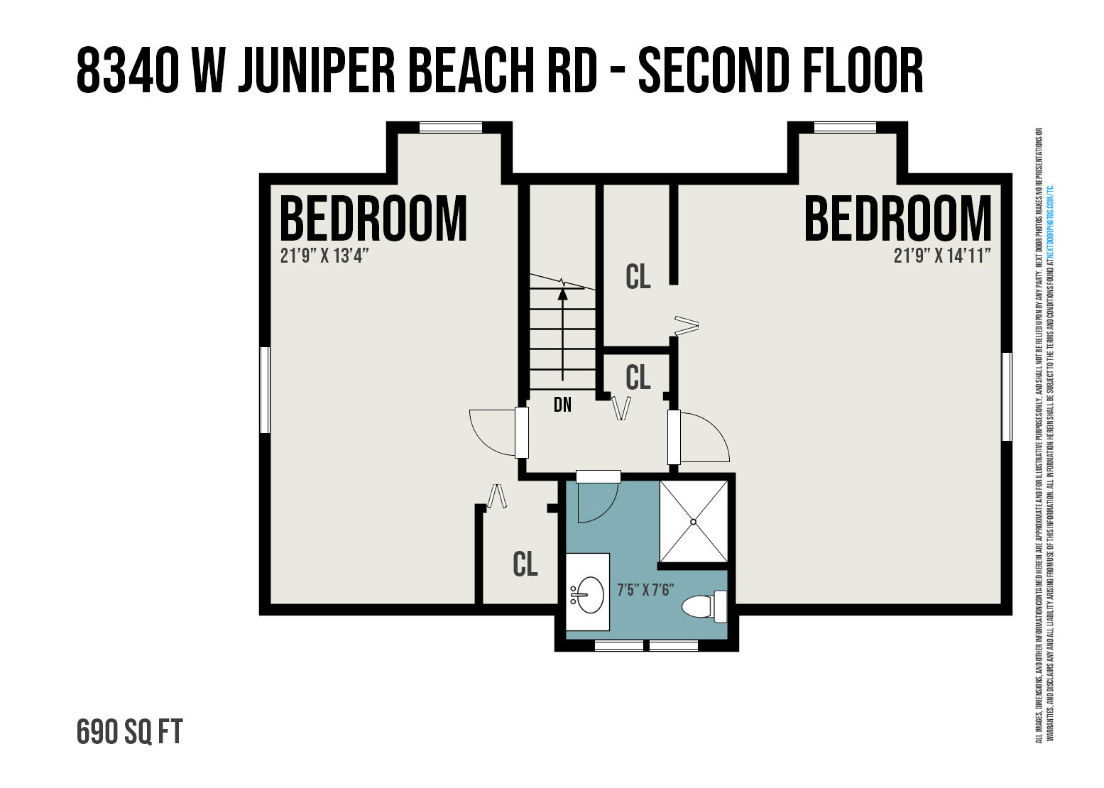 8340 West Juniper Beach Road Mears, MI 49436 - Photo 35 of 35 Second Floor