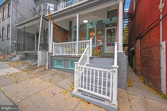 front view of a house with a porch