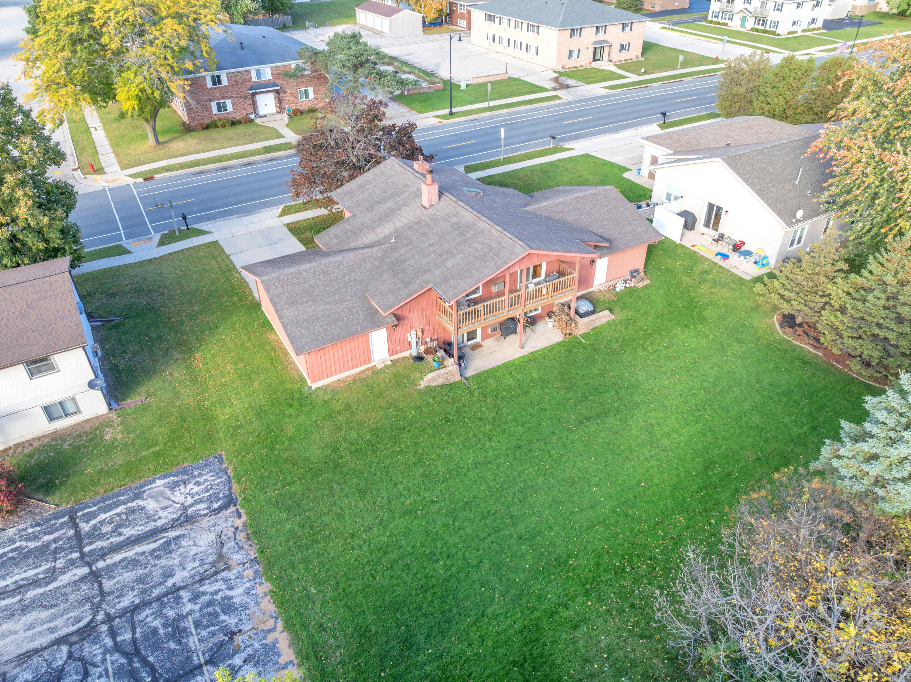 261 Main Street, Unit 263 Belgium, WI 53004 - Photo 13 of 34 Backyard Aerial 1-1