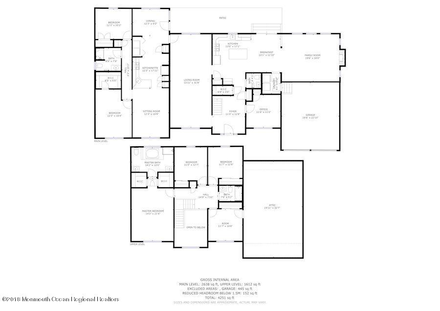 55 Tilton Road Brick, NJ 08723 - Photo 5 of 5 floor plan w 2nd for
