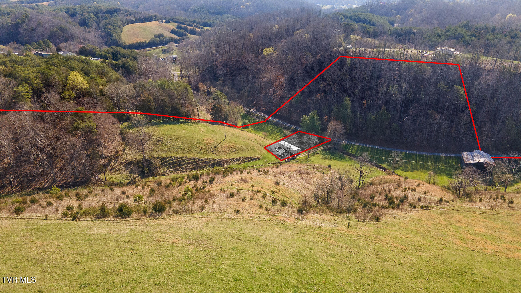 49.60 Looney Road Parrottsville, TN 37843 - Photo 13 of 56 Darbi-N-2555-Looney-Drive-Aerial_0326