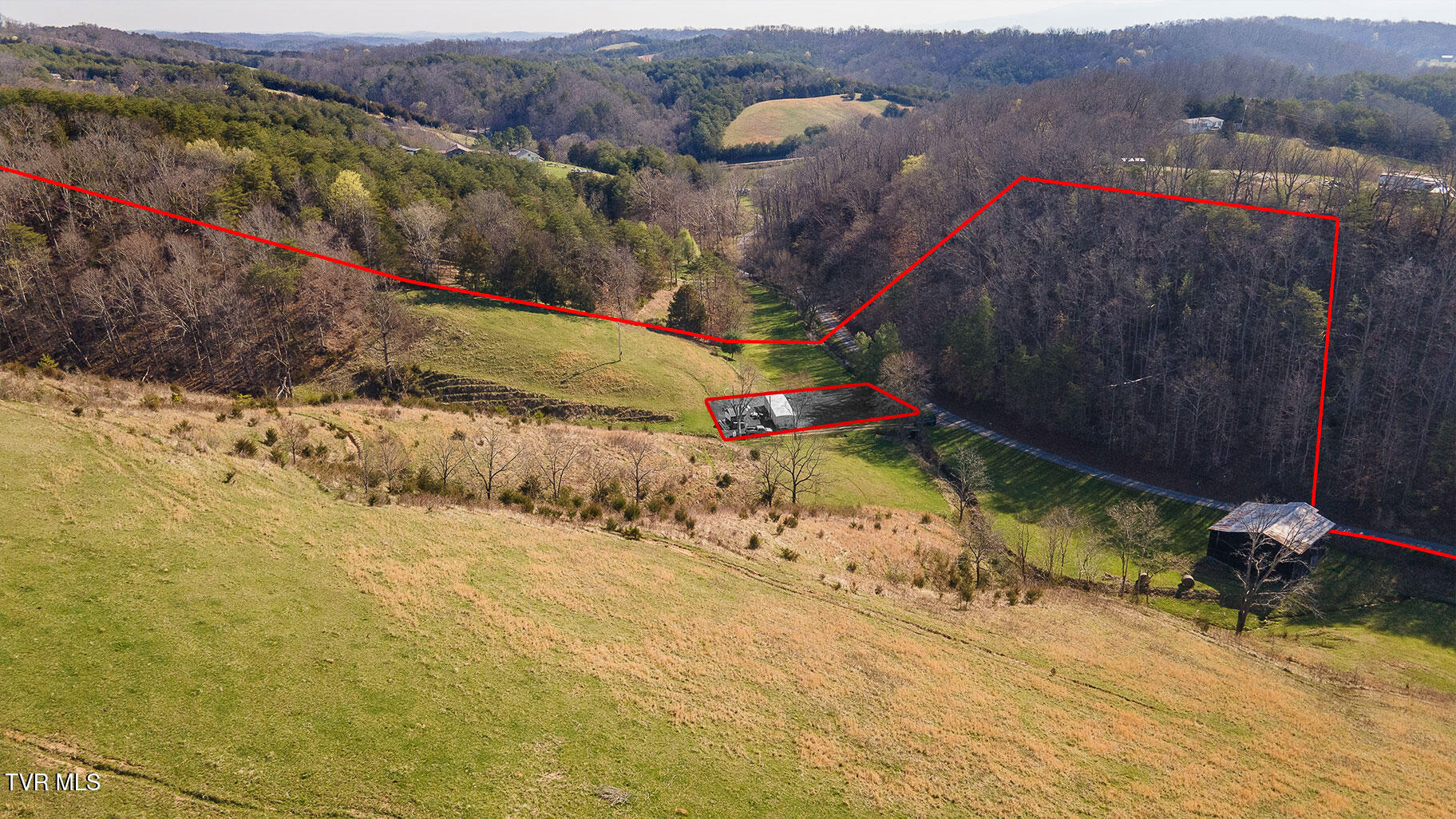 49.60 Looney Road Parrottsville, TN 37843 - Photo 15 of 56 Darbi-N-2555-Looney-Drive-Aerial_0322