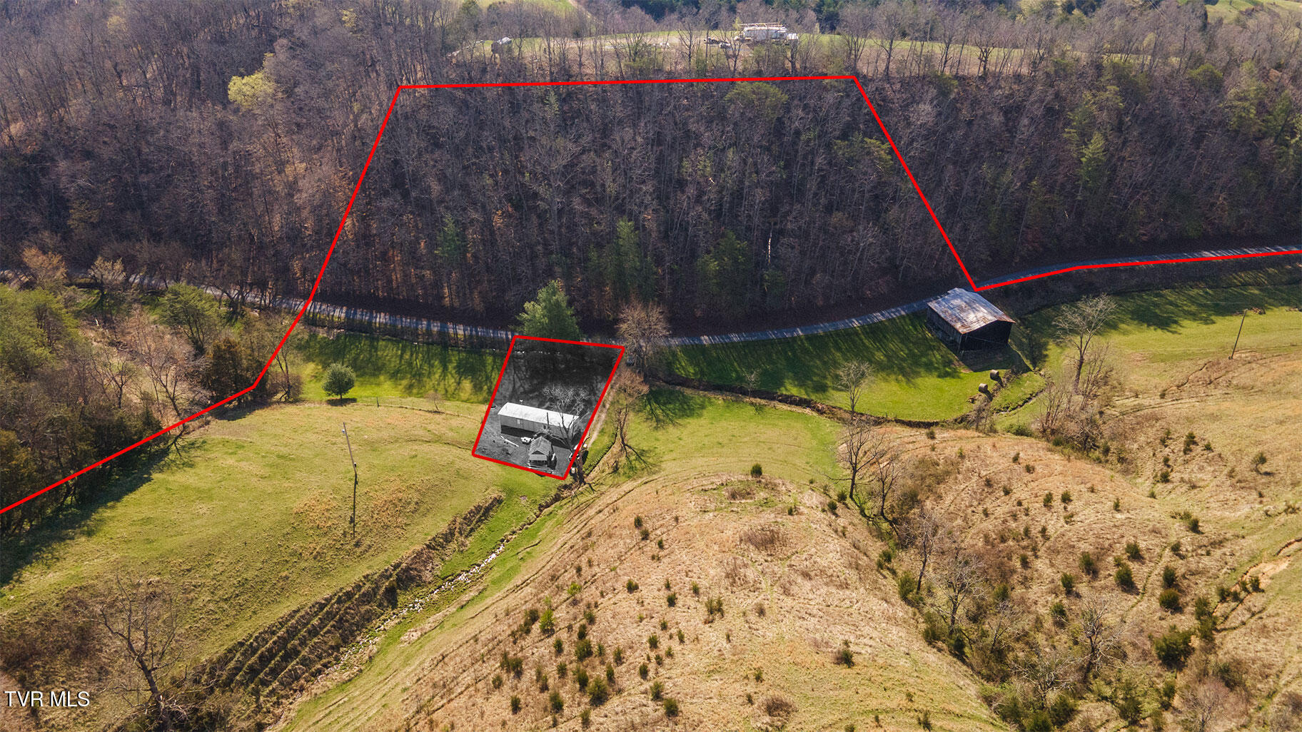 49.60 Looney Road Parrottsville, TN 37843 - Photo 16 of 56 Darbi-N-2555-Looney-Drive-Aerial_0348