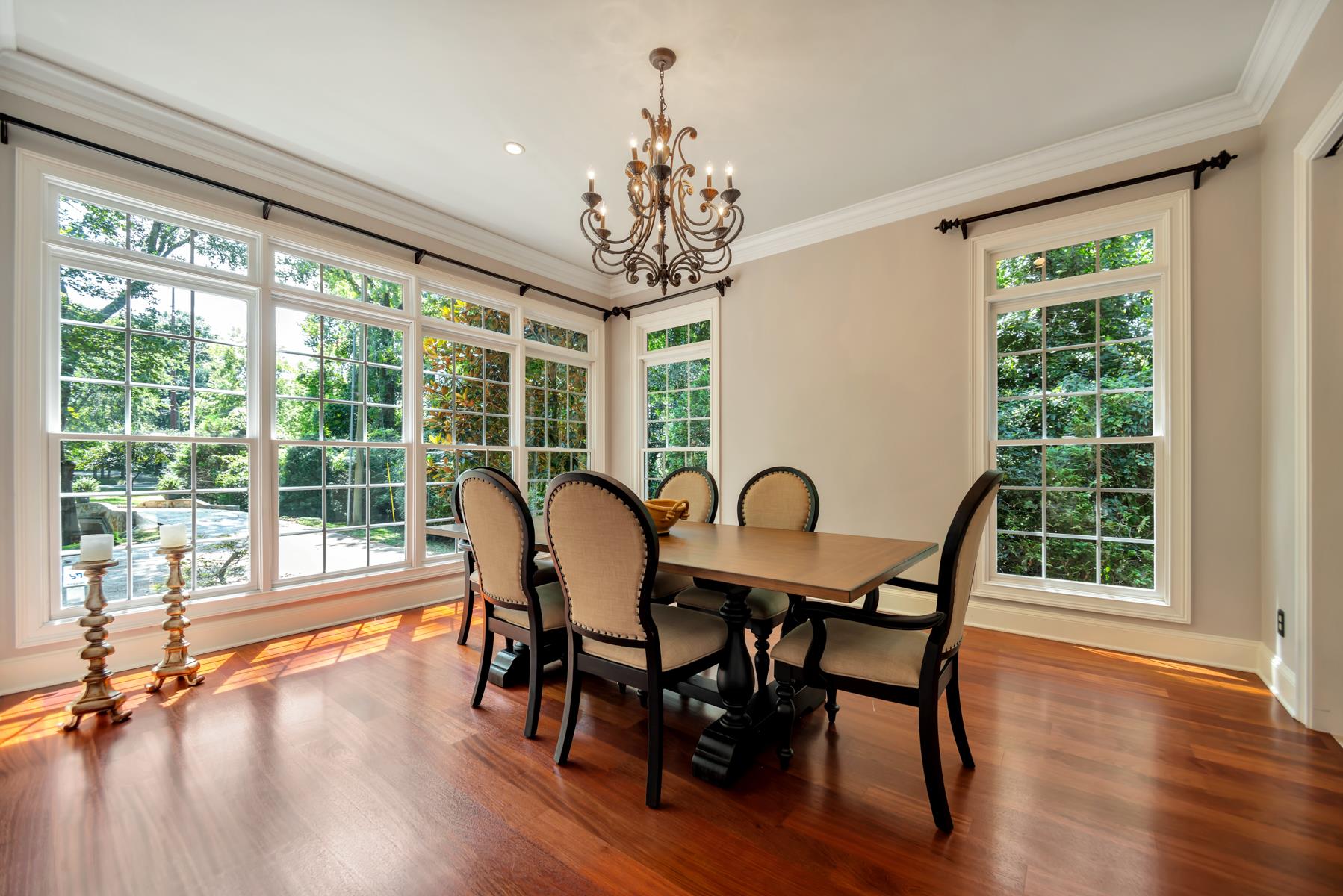 4006 Harding Place Nashville, TN 37215 - Photo 11 of 30 a view of a dining room with furniture window and wooden floor