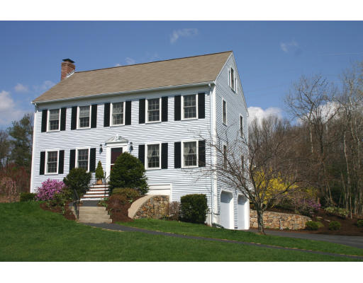 16 Michael Road Wayland, MA 01778 - Photo 1 of 9 a front view of a house with a yard