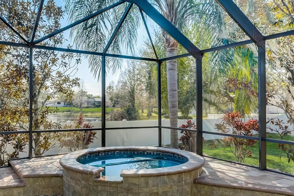 6214 Warbler Lane Lakewood Ranch, FL 34202 - Photo 35 of 40 a view of a back yard from a balcony