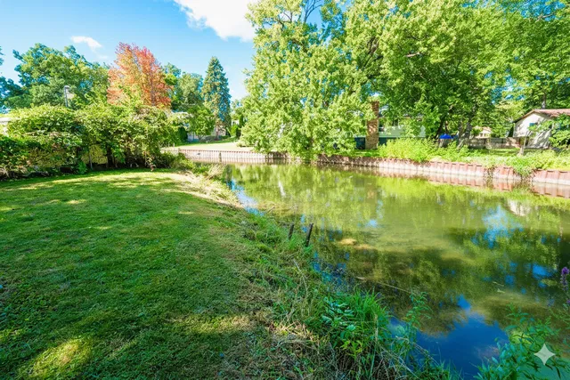 a view of yard with green space