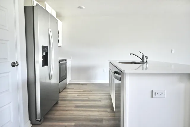 a utility room with washer and dryer